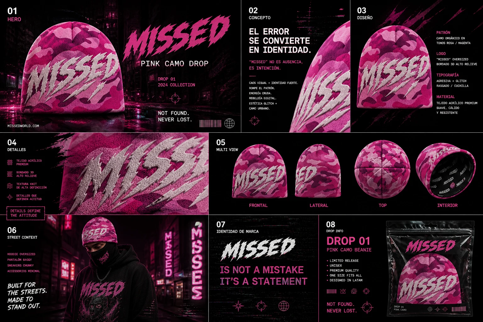 Pieza del drop rosa de Missed